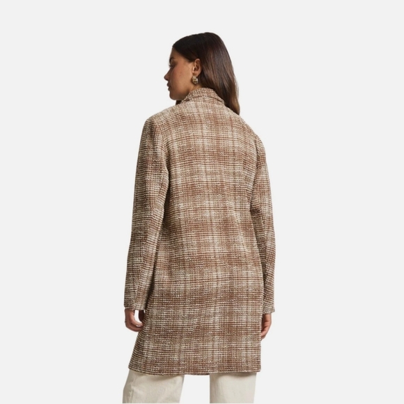 Mocha & Ivory Brown Brixton Textured Midi Blazer - Picture 7 of 7